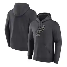 Walmart Men's Fanatics Heather Charcoal San Antonio Spurs Primary Logo Pullover Hoodie offer