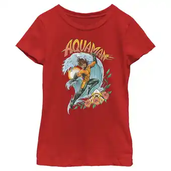 Walmart Girl's Aquaman and the Lost Kingdom Retro Action Pose Graphic Tee Red X Large offer