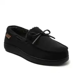 Walmart Dearfoams Men's Pierce Microsuede Moccasin House Shoe Slipper offer