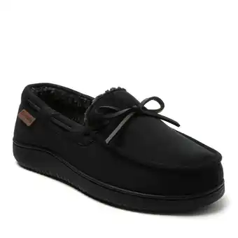 Walmart Dearfoams Men's Pierce Microsuede Moccasin House Shoe Slipper offer