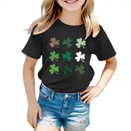 Walmart ZPWKLM Casual Shirt For Infnat Short Sleeve Graphic Crew Neck Trendy Blouse For Girls Boys size 2-3T offer