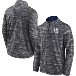 Walmart Men's Fanatics Charcoal Tampa Bay Rays Getting Faster Space-Dye Quarter-Zip Top offer