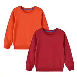 Walmart Spazoro Child Girls Sweatshirts, Long Sleeve Casual 2PC Crew Neck Tops for Kids Girls Red Size 2 T offer