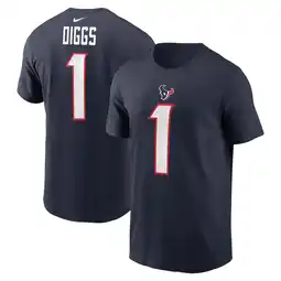 Walmart Men's Nike Stefon Diggs Navy Houston Texans Player Name & Number T-Shirt offer