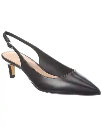 Walmart Stuart Weitzman Mara 50 Leather Slingback Pump, 8.5, Black offer