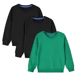 Walmart Spazoro Child Girls Sweatshirts, 3PC Casual Crew Neck Long Sleeve Tops for Kids Girls Green Size 3 T offer
