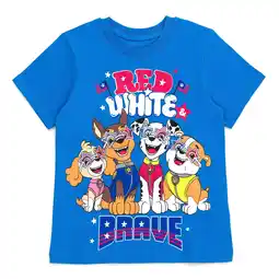 Walmart Paw Patrol Skye Chase Marshall July 4th T-Shirt Toddler to Little Kid offer