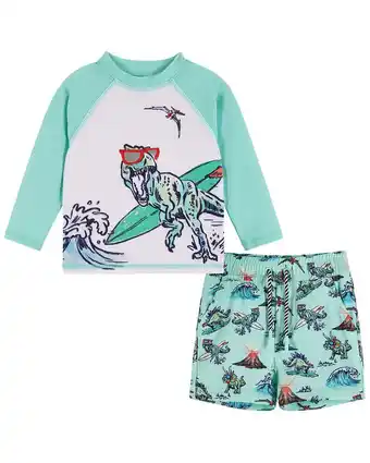 Walmart Andy & Evan boys Rashguard Set, 9/12M, Blue offer