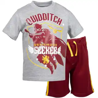 Walmart Harry Potter Little Boys Athletic Pullover T-Shirt Mesh Shorts Outfit Set Little Kid to Big Kid offer