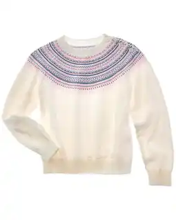 Walmart Rachel Riley girls Fairisle Sweater, 3Y offer