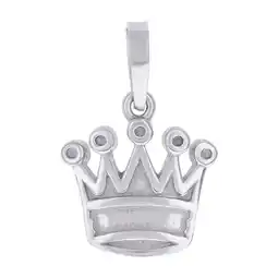 Walmart 925 Sterling Silver Mens Crown Fashion Charm Pendant Necklace for Men - 1.3 Grams offer