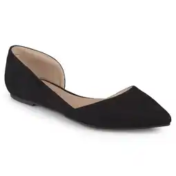 Walmart Journee Womens Ester Slip On Pointed Toe D'Orsay Flats offer