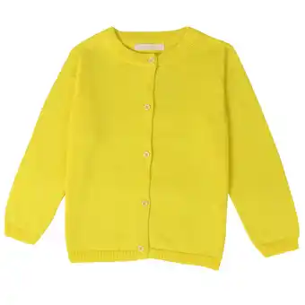 Walmart SnnmBlm Baby Boys Girls Button-Down Cardigan Toddler Cotton Knit Sweater 1-5t Kids Yellow 3 offer