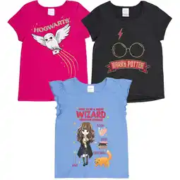 Walmart Harry Potter Little Girls 3 Pack T-Shirts Little Kid to Big Kid offer