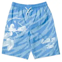 Walmart SEGA Sonic The Hedgehog Little Boys Swim Trunks Bathing Suit Blue/Gray 4 offer