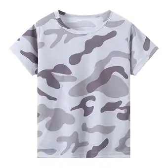 Walmart ZPWKLM ZPWKLM Tops For Child Gradient Striped Short Sleeve Crewneck Clothing For Infnants size 9-10T offer