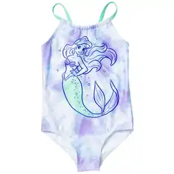 Walmart Disney Princess Ariel Little Girls One Piece Bathing Suit Toddler to Big Kid offer