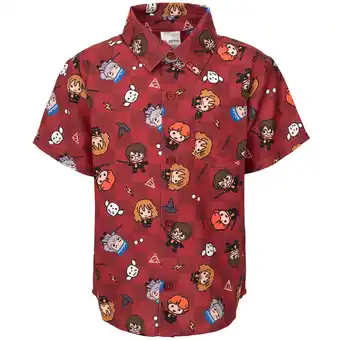 Walmart Harry Potter Hermione Hedwig Owl Hawaiian Button Down Shirt Little Kid to Big offer
