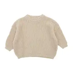 Walmart ZPWKLM ZPWKLM Custom Sweater For Child Oversize Pullover Kitted Jumper Clothes For Kids size 12-18M offer