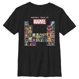 Walmart Boy's Marvel Periodic Table of Heroes Graphic Tee Black X Small offer