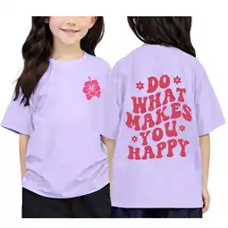 Walmart ZPWKLM Casual Shirt For Infnat Printed Round Neck Short Sleeved Blouse For Infnants size 4-5T offer