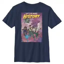 Walmart Boy's Strange World Let's Go Make History Graphic Tee Navy Blue Large offer
