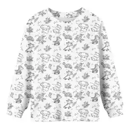 Walmart ZPWKLM ZPWKLM Cute Shirt For Kid DIY Hand Painted Personality Long Sleeve Blouse For Kids size 2-3T offer