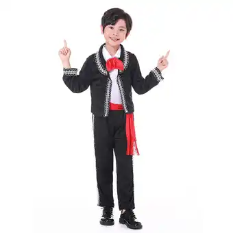 Walmart QHFBli Kids Mexican Folklorico Cinco De Mayo Amigo Day Of The Dead Mariachi Outfit Fiesta offer