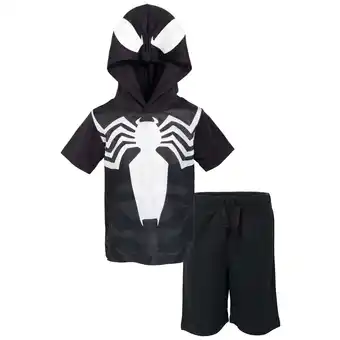 Walmart Marvel Spider-Man Venom Toddler Boys Athletic T-Shirt Mesh Shorts Outfit Set Toddler to Big Kid offer