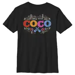 Walmart Boy's Coco Classic Logo Solid Graphic Tee Black X Large offer