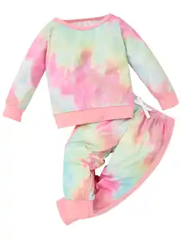 Walmart WESIDOM Toddler Baby Girls Clothes Outfits Pullover Print Top Pant Sweatsuit 2 Pcs Sets Hoodies 1-5T offer