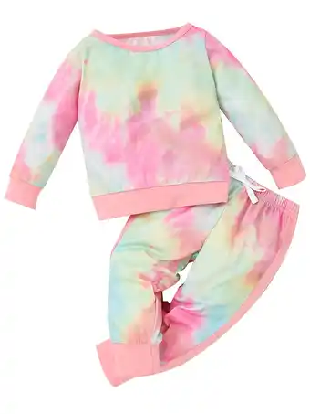 Walmart WESIDOM Toddler Baby Girls Clothes Outfits Pullover Print Top Pant Sweatsuit 2 Pcs Sets Hoodies 1-5T offer
