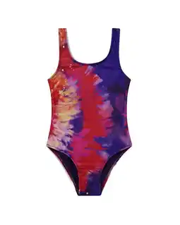 Walmart Boardies girls Boardies¨ Bright Tie Dye Classic Swimsuit, 2 offer