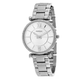 Walmart Fossil Women's Carlie Silver Dial Watch - ES4341 offer