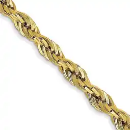 Walmart Primal Gold 10 Karat Yellow Gold 3mm Semi-solid Rope Chain offer