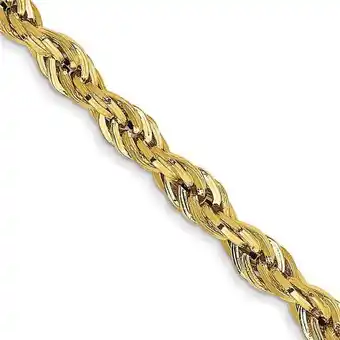 Walmart Primal Gold 10 Karat Yellow Gold 3mm Semi-solid Rope Chain offer