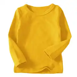Walmart Zyekqe Toddler Long Sleeve Shirt Soft Undershirts Base Layer Basic T Shirt Tees Daily Spring Clothes offer