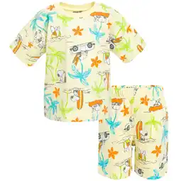 Walmart PEANUTS Woodstock Snoopy Little Boys French Terry T-Shirt and Shorts Outfit Set Infant to Little Kid offer