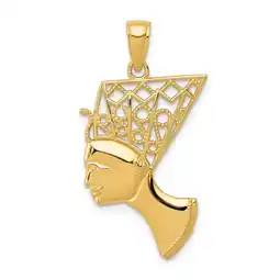 Walmart Finest Gold 14K Yellow Gold Nefertiti Profile Pendant offer