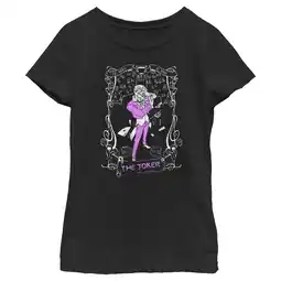 Walmart Girl's Batman Joker Tarot Graphic Tee Black X Small offer
