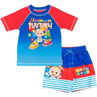 Walmart CoComelon Athletic Rash Guard (Boy's), Size 12 Months offer
