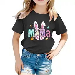 Walmart ZPWKLM Tops For Kid Print Short Sleeve Loose Spring Holiday Clothing For Newborns size 2-3T offer