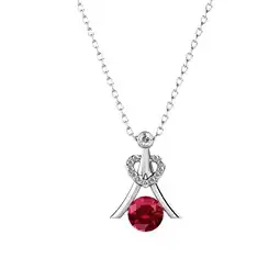 Walmart Cate & Chloe Serenity January Birthstone 18k White Gold Plated Women Necklace, Swarovski Crystals offer