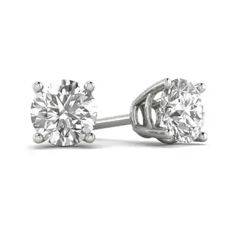 Walmart 1/2 Carat TW Diamond Stud Earrings in 14k White Gold (H.I2) offer