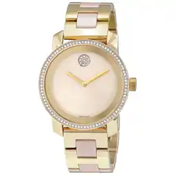 Walmart Movado Bold Ceramic Women's Gold Tone PVD Stainless Quartz Watch 3600785 offer
