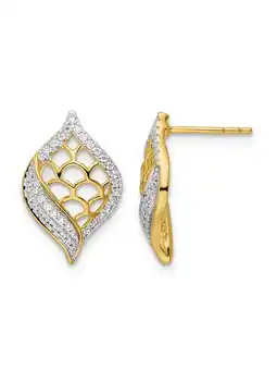 Walmart 1/4 Carat (Ctw) Diamond Earrings in 14K Yellow Gold offer
