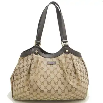 Walmart Pre-Owned GUCCI 388919 Tote Bag GG Canvas Beige 252296 (Good) offer
