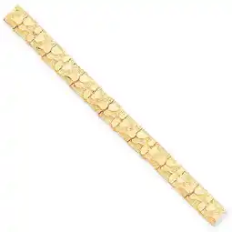 Walmart Primal Gold 10 Karat Yellow Gold 10.0mm NUGGET Bracelet offer