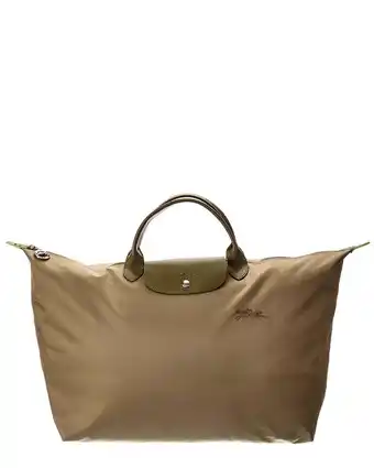 Walmart Longchamp Le Pliage Original Large Canvas Short Handle Travel Bag, Green offer