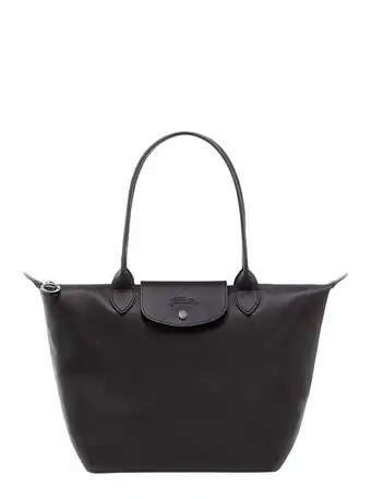 Walmart Longchamp Female Le Pliage Xtra M' Black Tote Bag With Embossed Logo In Leather Black offer